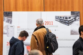 Photo de participants lors de la conférence publique des SIE « L'avenir du solaire en Suisse »
